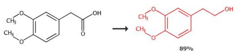 3,4-二甲氧基苯乙醇的合成路线