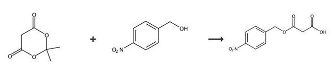 丙二酸单对硝基苄的合成路线