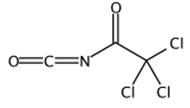 图1 三氯乙酰异氰酸酯的结构式。