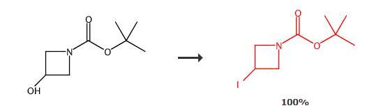 1-Boc-3-碘氮杂环丁烷的合成路线