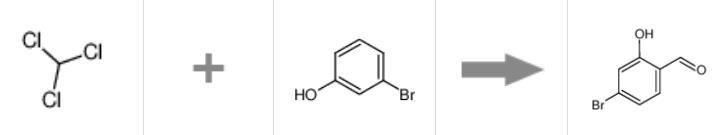 4-溴-2-羟基苯甲醛的合成反应式