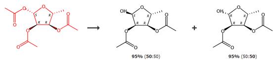 1,2,3-三乙酰氧基-5-脱氧-D-核糖的应用转化