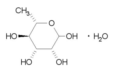 L-鼠李糖一水物的结构式