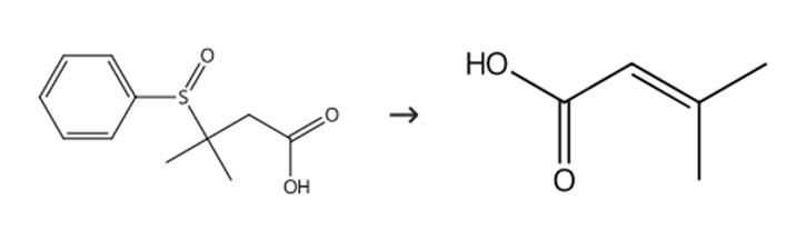 图1 3，3-二甲基丙烯酸的合成路线[2]。