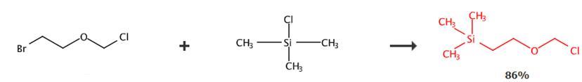 2-(三甲基硅烷基)乙氧甲基氯的合成路线