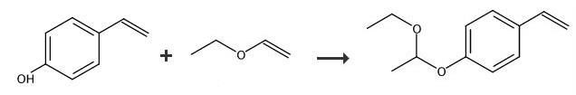 synthesis of 4-(Ethoxyethoxy)styrene