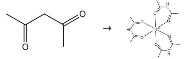 图1 三乙酰丙酮铁的合成路线[2]。