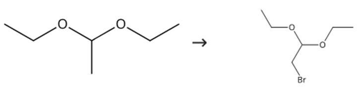 图2 溴代乙醛缩二乙醇的合成路线。