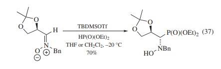 二乙基亚磷酸酯立体选择性添加到一系列手性N-苄基氮.jpg