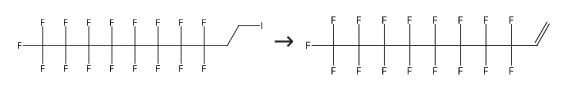 synthesis of 1H,1H,2H-Perfluoro-1-decene synthesis of 1H,1H,2H-Perfluoro-1-decene