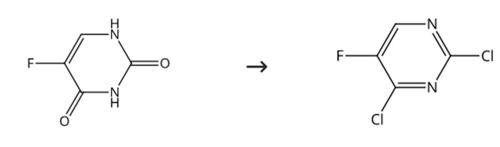 图1 2，4-二氯-5-氟嘧啶的合成路线