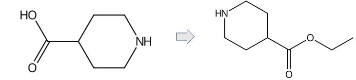 4-哌啶甲酸乙酯的合成路线