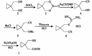 1-巯甲基环丙基乙酸的制备及应用