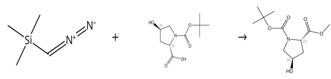 N-Boc-反式-4-羟基-L-脯氨酸甲酯的制备