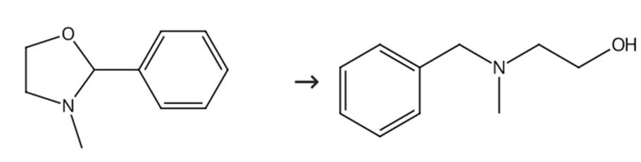 图2 N-甲基-N-羟乙基苄胺的合成路线