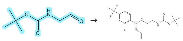 N-叔丁氧羰基-2-氨基乙醛的缩合反应