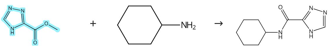 1,2,4-三氮唑-3-羧酸甲酯参与的氨酯交换反应
