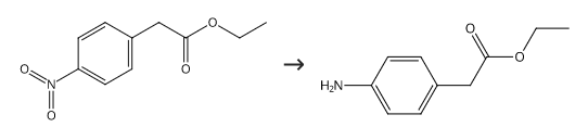 Ethyl 4-aminophenylacetate synthesis