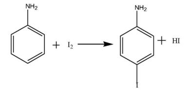 图1 对碘苯胺的合成反应式.png