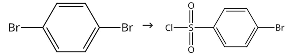 图3 4-溴苯磺酰氯的合成路线