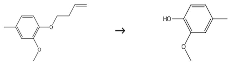 图2 2-甲氧基-4-甲基苯酚的合成路线