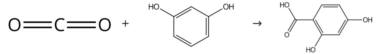 图1 2，4-二羟基苯甲酸的合成路线