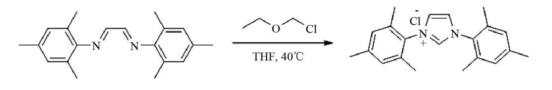 1,3-双(2,4,6-三甲基苯基)氯化咪唑的制备