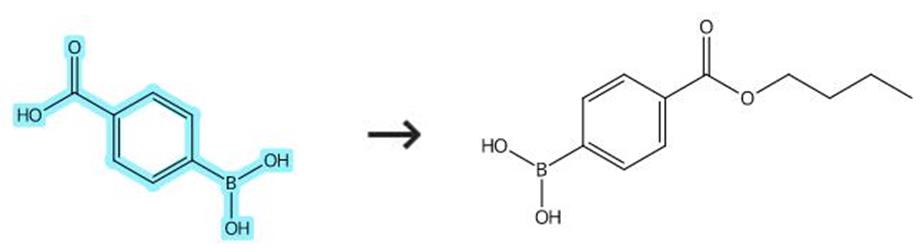 4-羧基苯硼酸的酯化反应