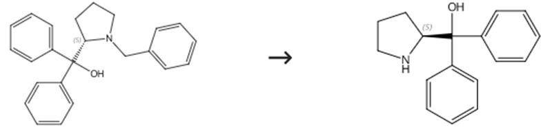 图1 (S)-(+)-alpha，alpha-二苯基脯氨醇的合成路线