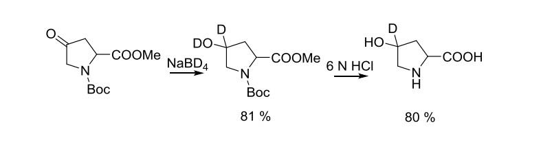 标记物4-OH-4-氘脯氨酸甲酯的合成.jpg