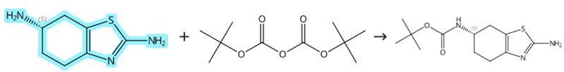 (S)-(-)-2,6-二氨基-4,5,6,7-四氢苯并噻唑的保护反应