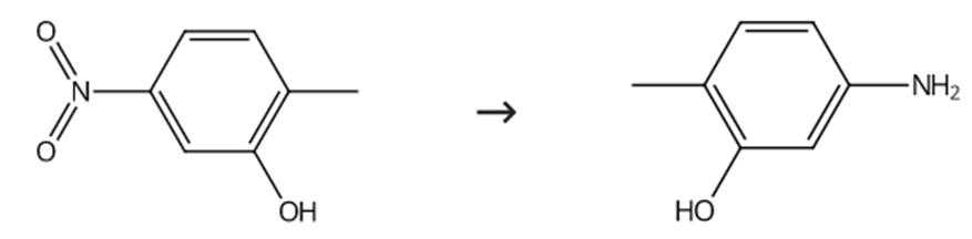 图1 2-甲基-5-氨基苯酚的合成路线