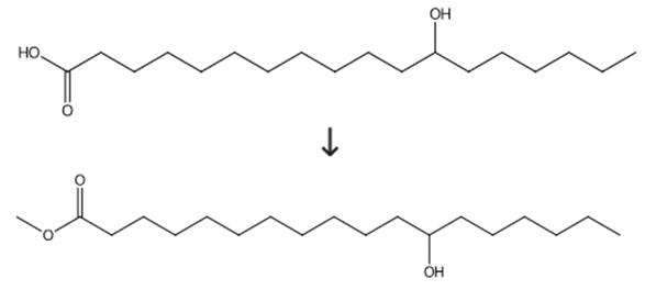 12-羟基硬脂酸的酯化反应