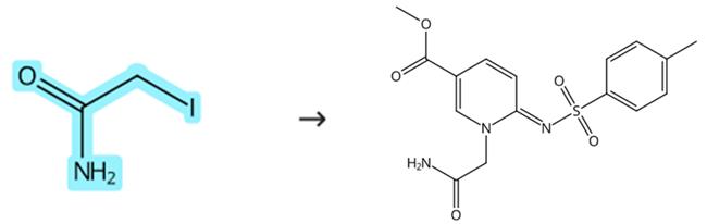 2-碘乙酰胺参与的取代反应