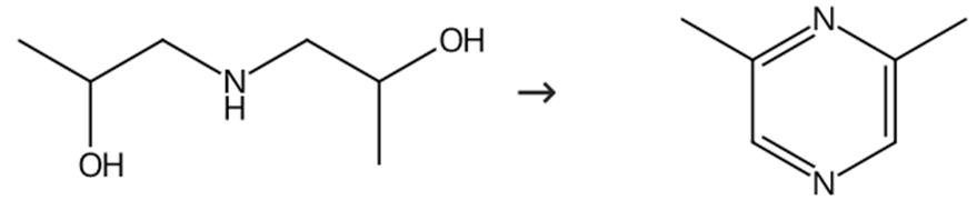 图1 2，6-二甲基吡嗪的合成路线