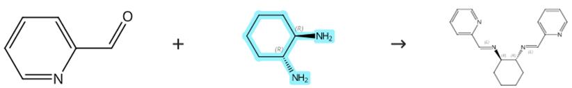 反式-1,2-环己二胺的缩合反应