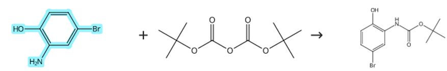 2-氨基-4-溴苯酚的保护反应
