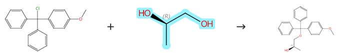 (R)-1,2-丙二醇的保护反应