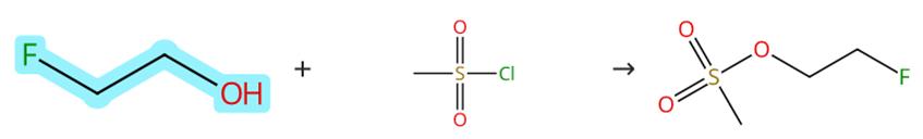 2-氟乙醇的磺酰化反应