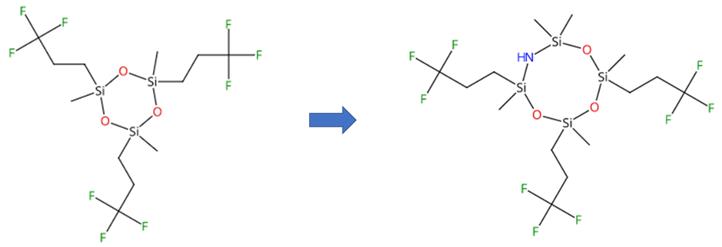 三氟丙基甲基环三硅氧烷的胺化反应