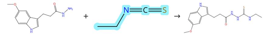 异硫氰酸乙酯参与的加成反应