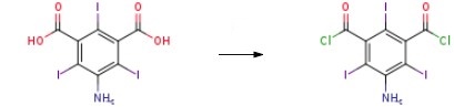5-Amino-2,4,6-triiodisophthaloyl acid dichloride