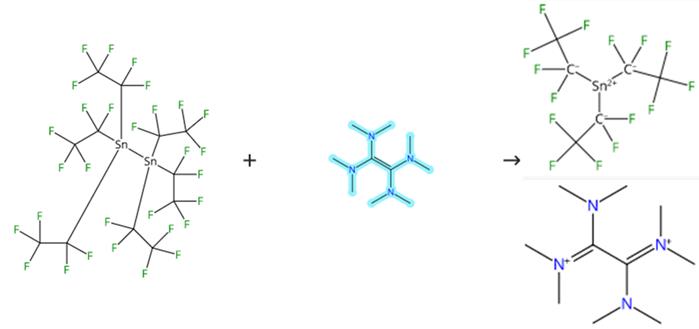 四三(二甲胺基)乙烯的络合反应