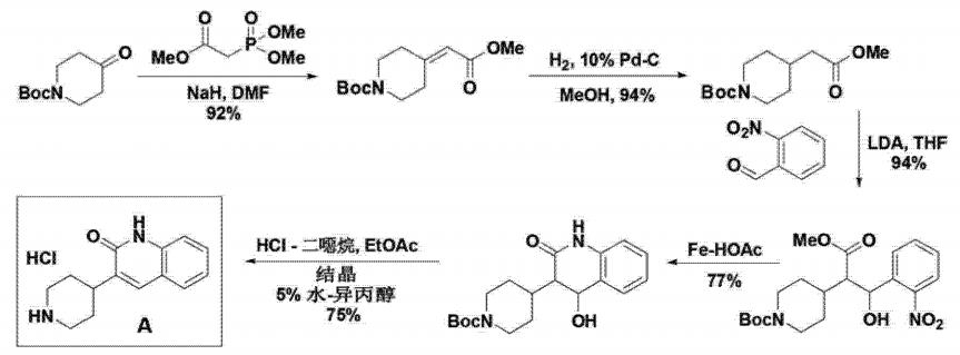 3-(哌啶-4-基)-1,2-二氢喹啉-2-酮盐酸合成路线