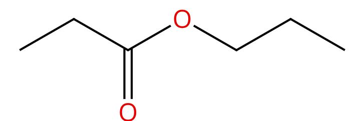 图1 丙酸正丙酯的结构