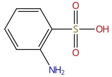图1 2-氨基苯磺酸的结构