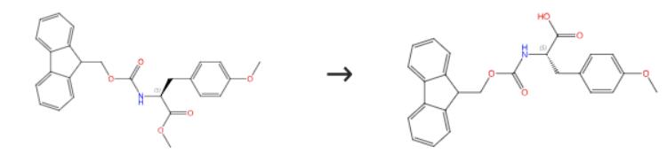图1 Fmoc-对甲氧基-L-苯丙氨酸的合成路线