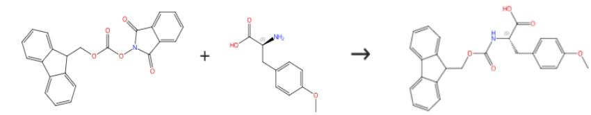 图2 Fmoc-对甲氧基-L-苯丙氨酸的合成路线