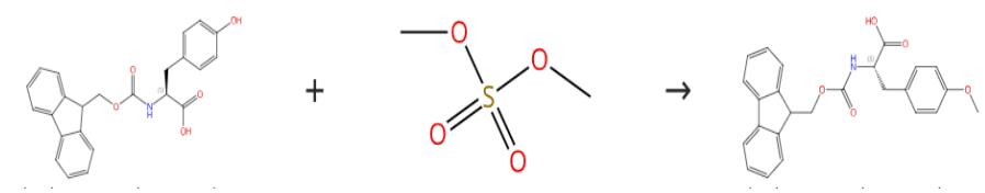 图3 Fmoc-对甲氧基-L-苯丙氨酸的合成路线