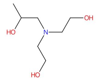 图1 二乙醇单异丙醇胺的结构